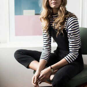 Loup Knot Overalls pantsuits - Black